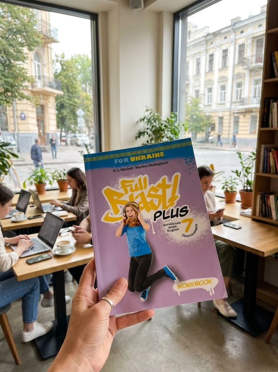 Full Blast Plus for Ukraine 7. Workbook — Марілені Малкогіані, обкладинка