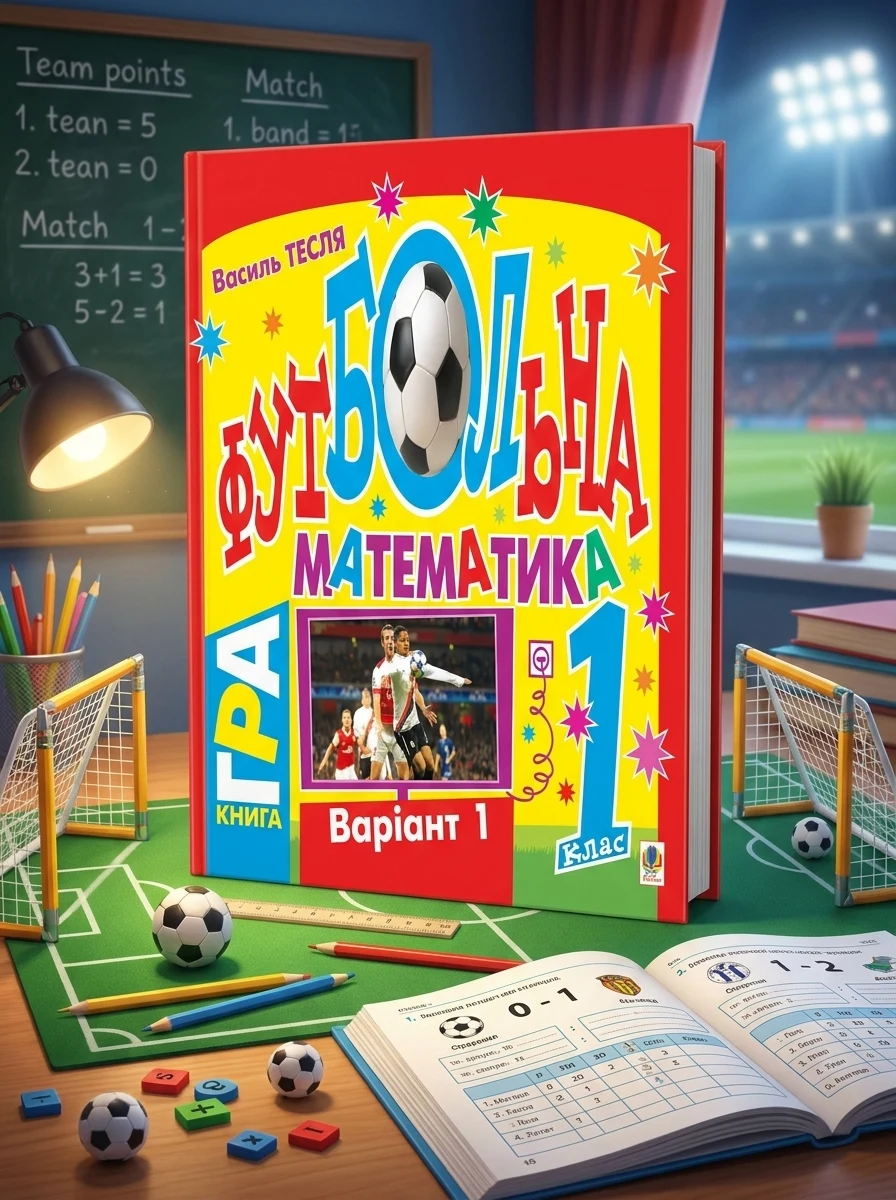 Футбольна математика. Книга-гра. 1 клас. Варіант 1 — Дитяча література