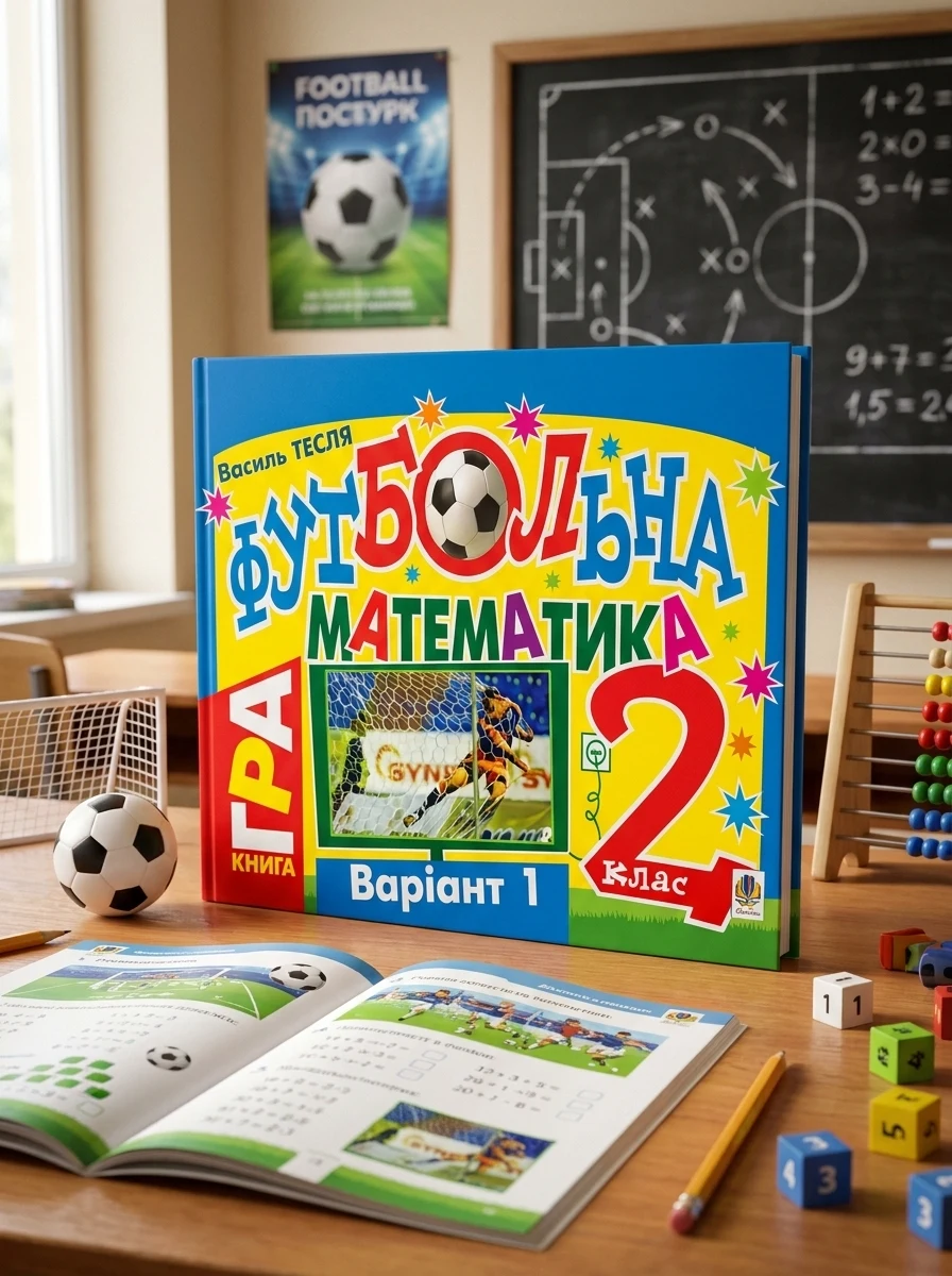 Футбольна математика. Книга-гра. 2 клас. Варіант 1 — Дитяча література