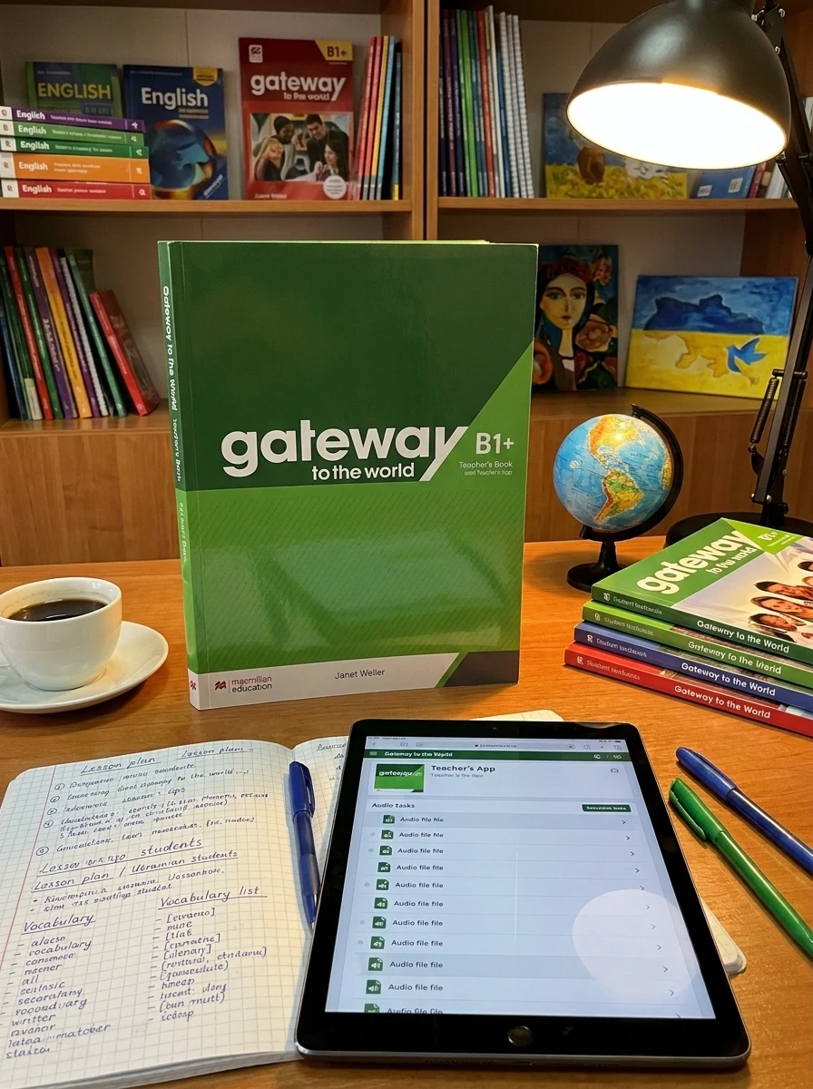 Gateway to the World for Ukraine 4/B1+ Teacher's Book with Teacher's App — Вивчення мов