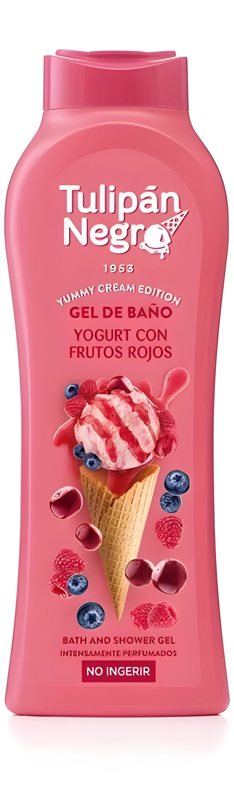 Гель для душу Tulipan Negro Yummy Cream Ягідний йогурт 650мл — Краса та здоров'я