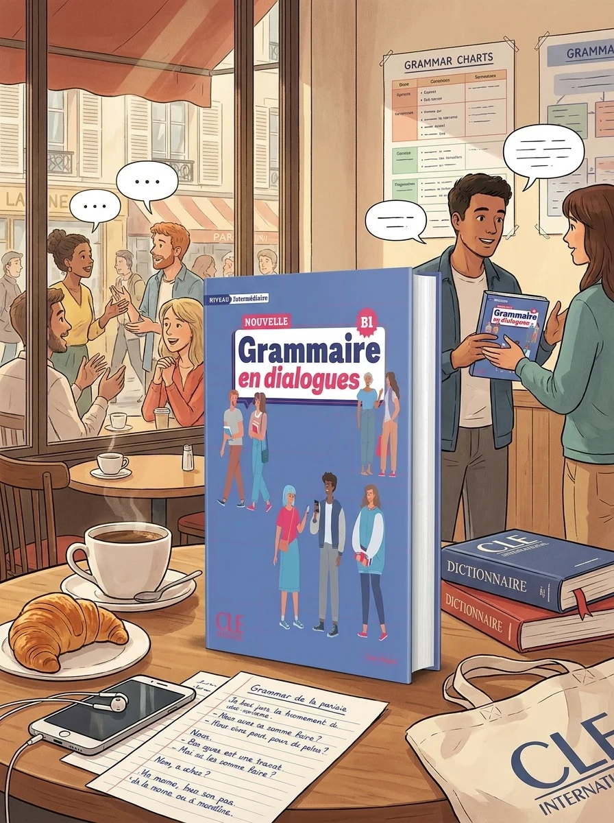 Grammaire en dialogues. Intermédiaire (B1) Livre + Audio en ligne — Вивчення мов