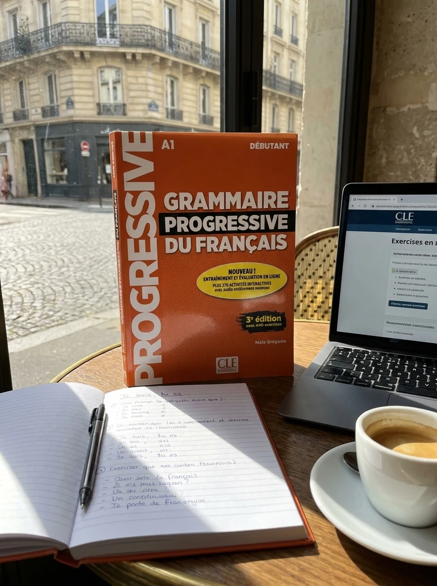 Grammaire Progressive du Francais 3e Edition Debutant A1 Livre + Audio téléchargeable + Appli-web