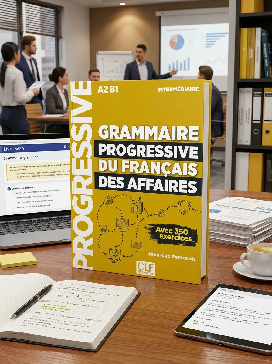 Grammaire Progressive du Francais des Affaires Intermediaire A2/B1 Livre + Livre-web + Audio