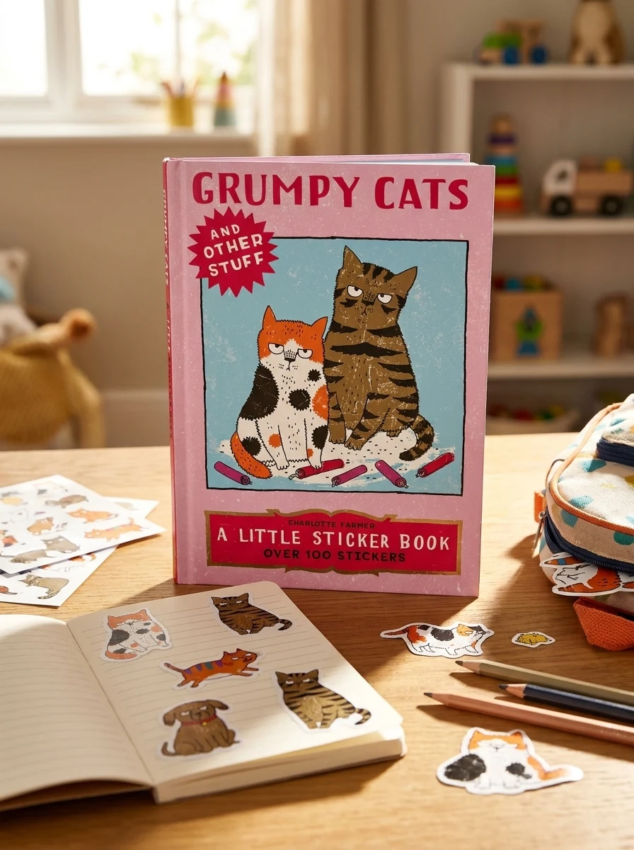 Grumpy Cats and Other Stuff. Skittledog Little Sticker Books — Дитяча література