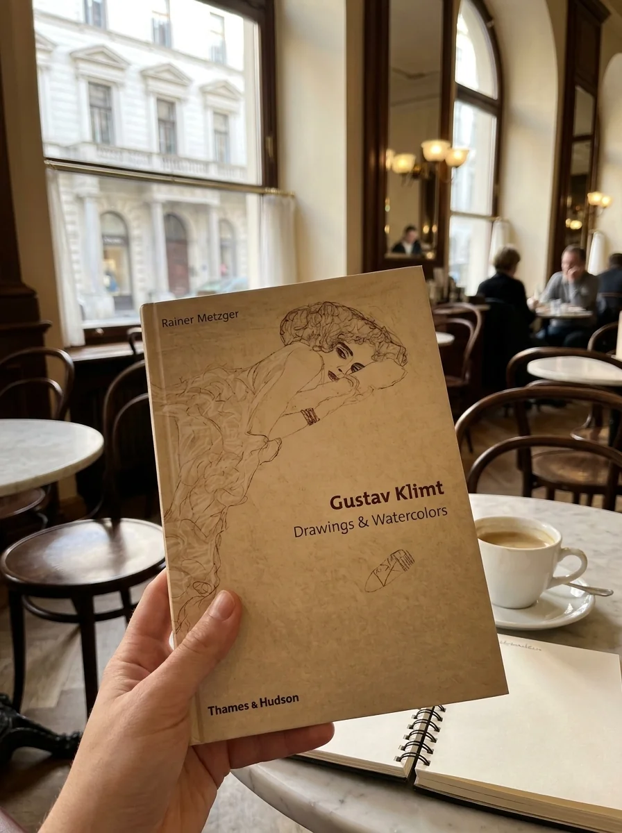 Gustav Klimt. Drawings & Watercolours — Райнер Метцгер, обкладинка