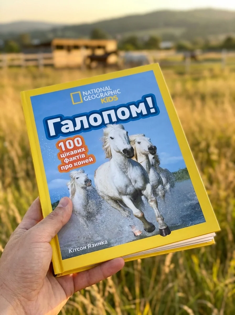 Галопом! 100 цікавих фактів про коней — Дитяча література