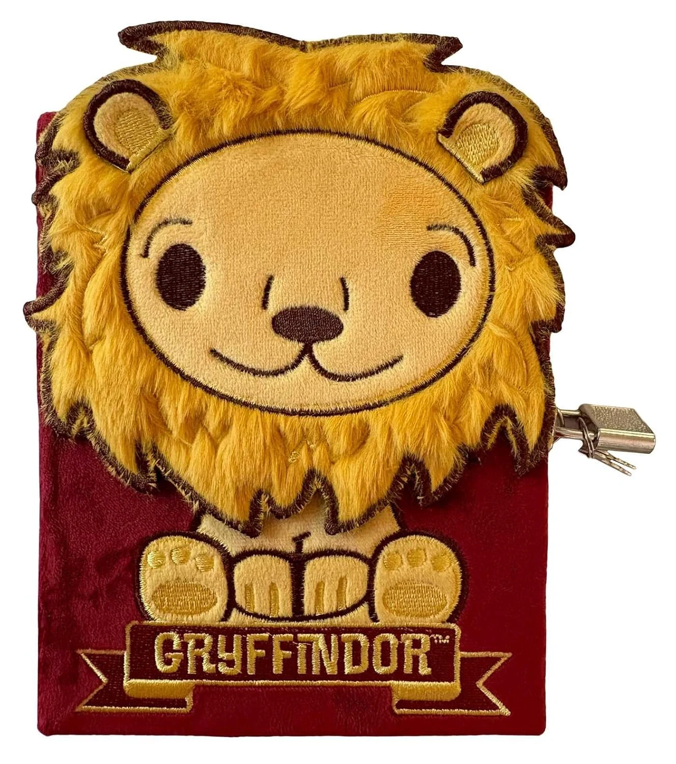 Harry Potter: Gryffindor Plush Lock &amp; Key Diary,