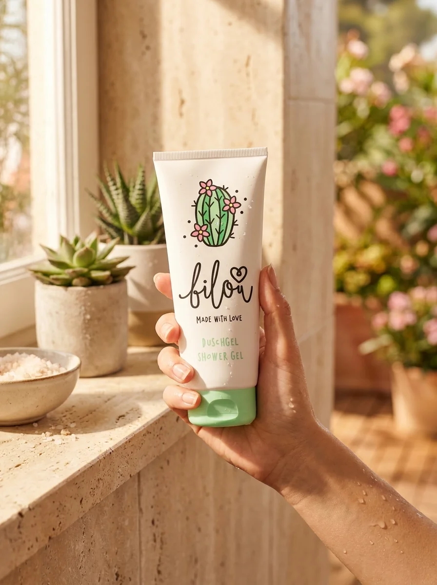 Гель для душу Bilou Bloomy Cactus 200 мл, обкладинка