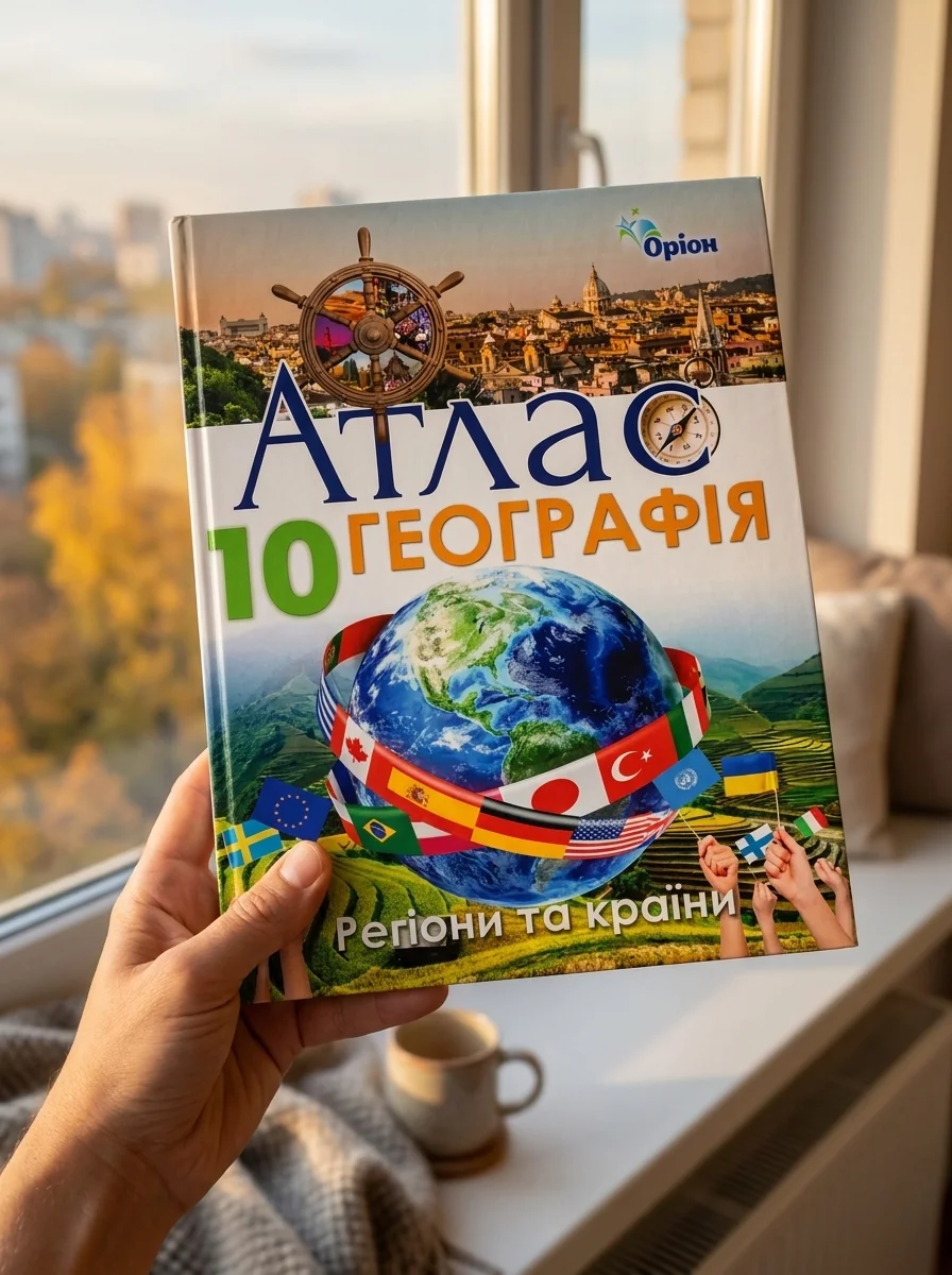 Географія 10 клас. Регіони та країни. Атлас — Вивчення мов