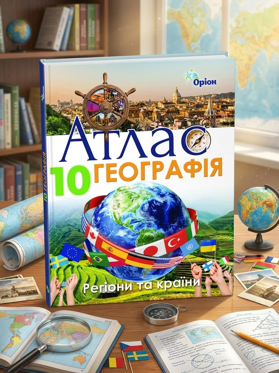 Географія 10 клас. Регіони та країни. Атлас — фото 2