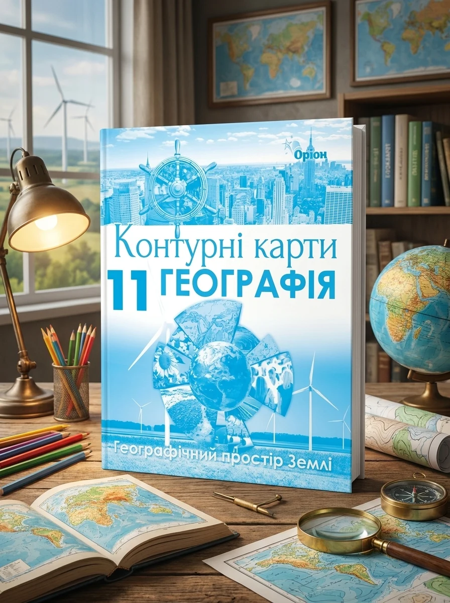Географія 11 клас. Географічний простір Землі. Контурні карти, фото 2