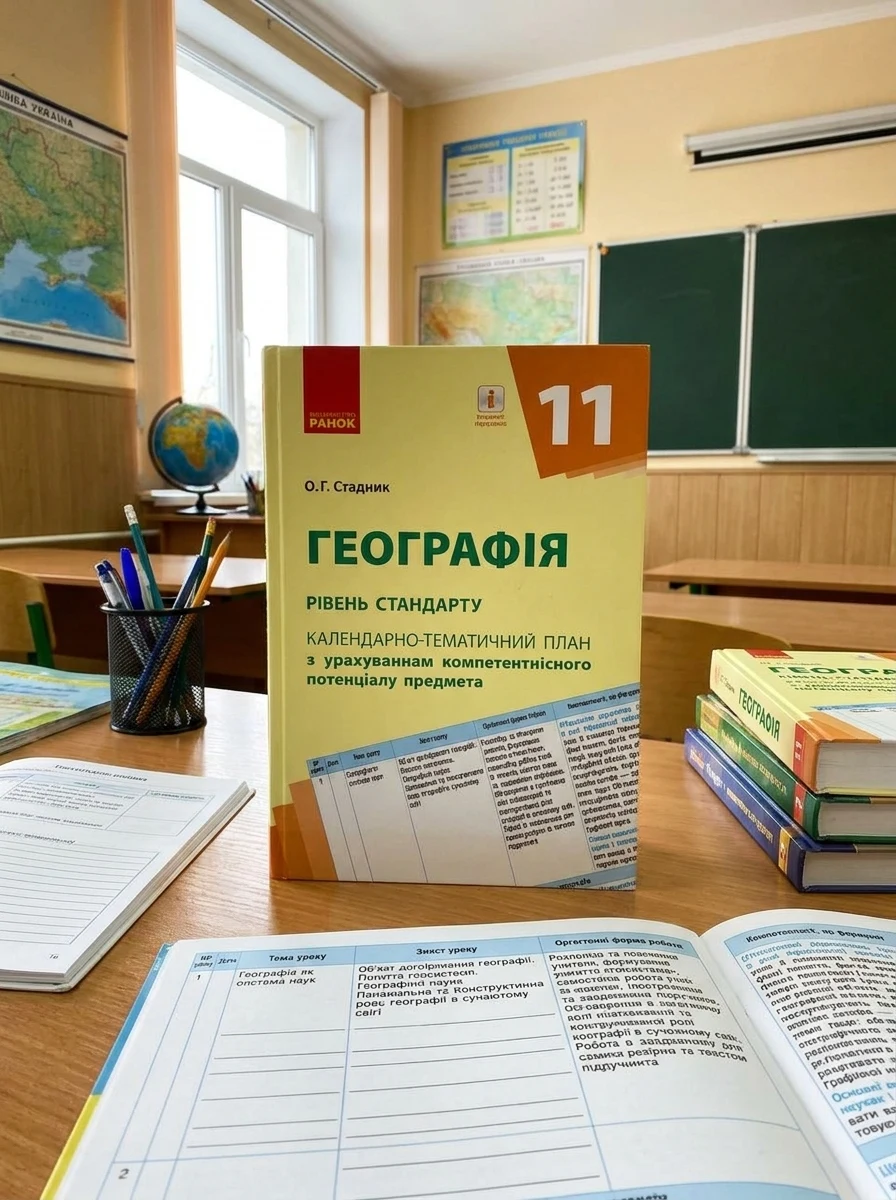 Географія 11 клас. Календарно-тематичний план. Рівень стандарту