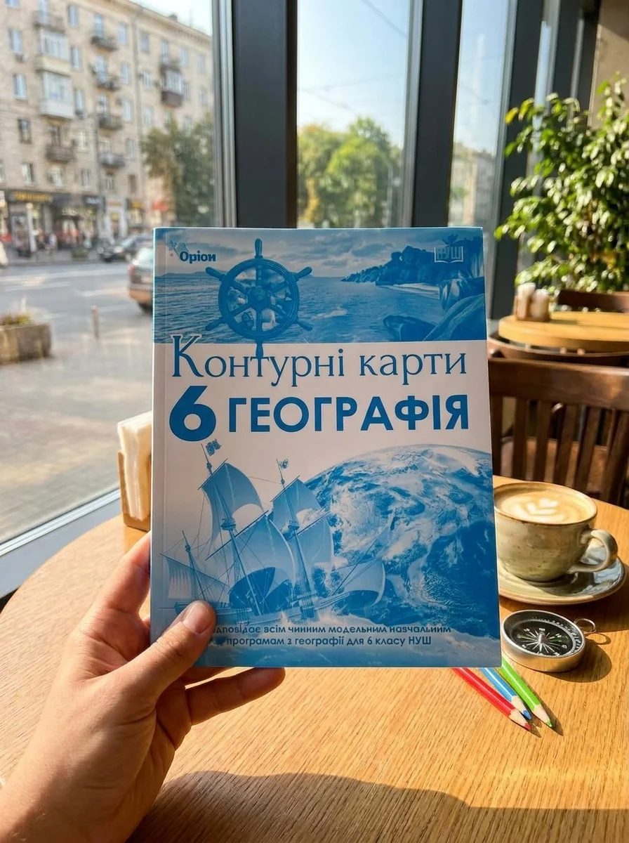 Географія 6 клас. Контурні карти — Дитяча література