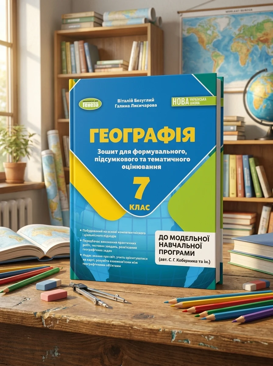 Географія 7 клас. Зошит для формувального, підсумкового та тематичного оцінювання — Дитяча література