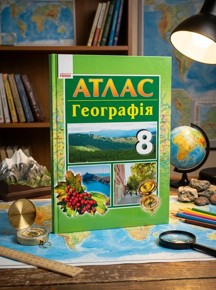 Географія. 8 клас. Атлас — Вивчення мов