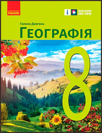 Географія. 8 клас. Підручник
