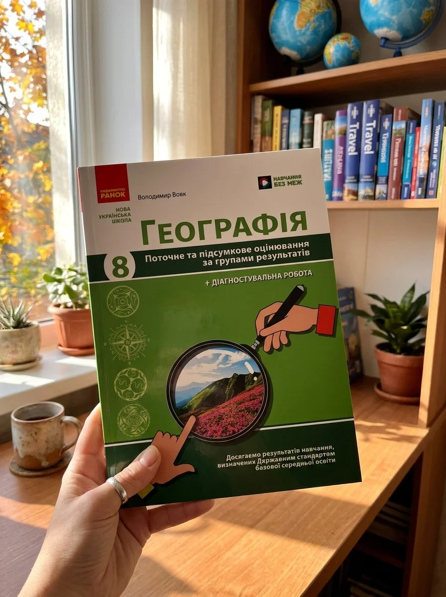 Географія. 8 клас. Поточне та підсумкове оцінювання за групами результатів + діагностувальна робота — Вивчення мов