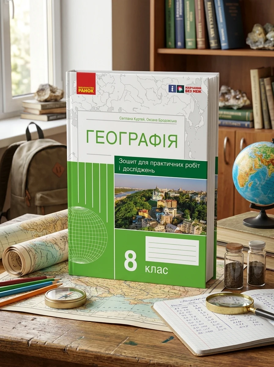 Географія. 8 клас. Зошит для практичних робіт і досліджень — Дитяча література