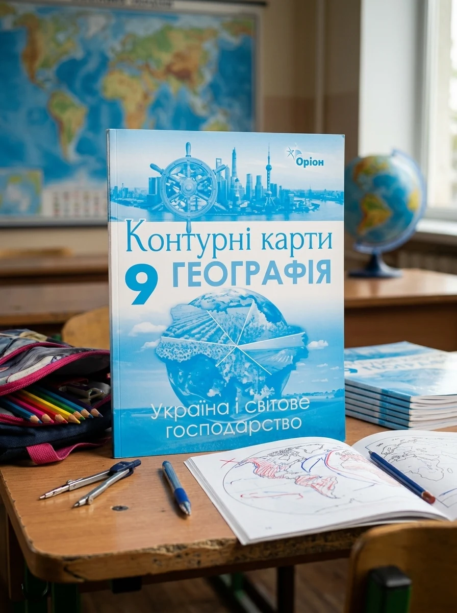 Географія 9 клас. Україна та світове господарство. Контурні карти — фото 2