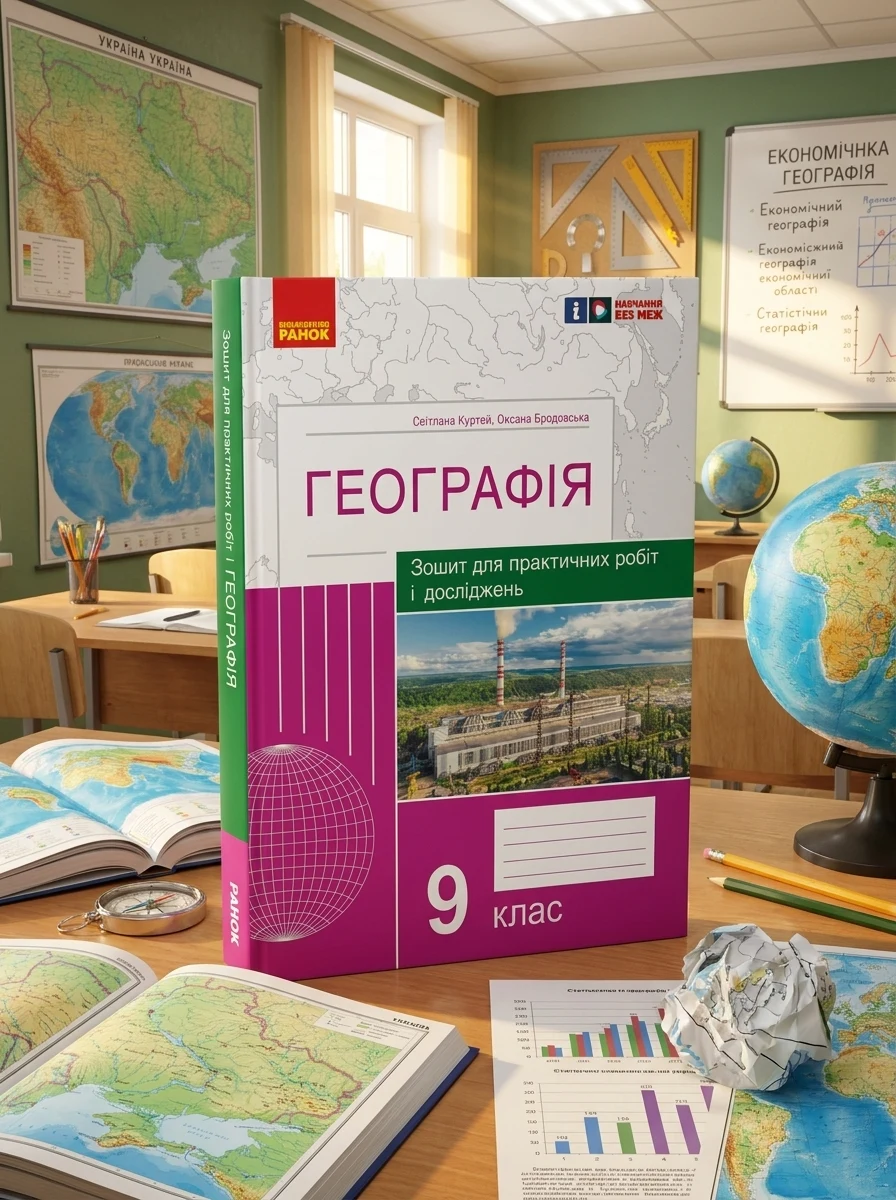 Географія. 9 клас. Зошит для практичних робіт і досліджень — Дитяча література