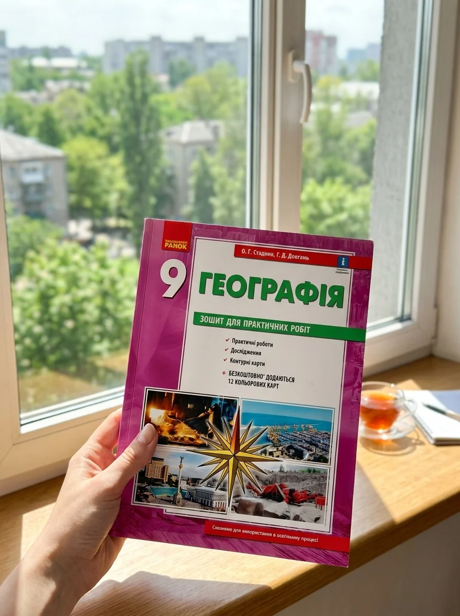 Географія. 9 клас. Зошит для практичних робіт. Нова програма + QR-код — Вивчення мов