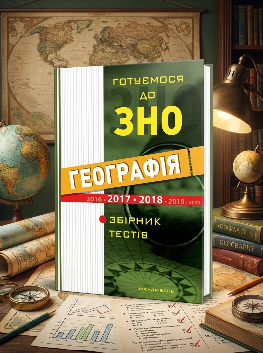 Географія. Готуємося до ЗНО. Збірник тестів — Йосип Гілецький, обкладинка