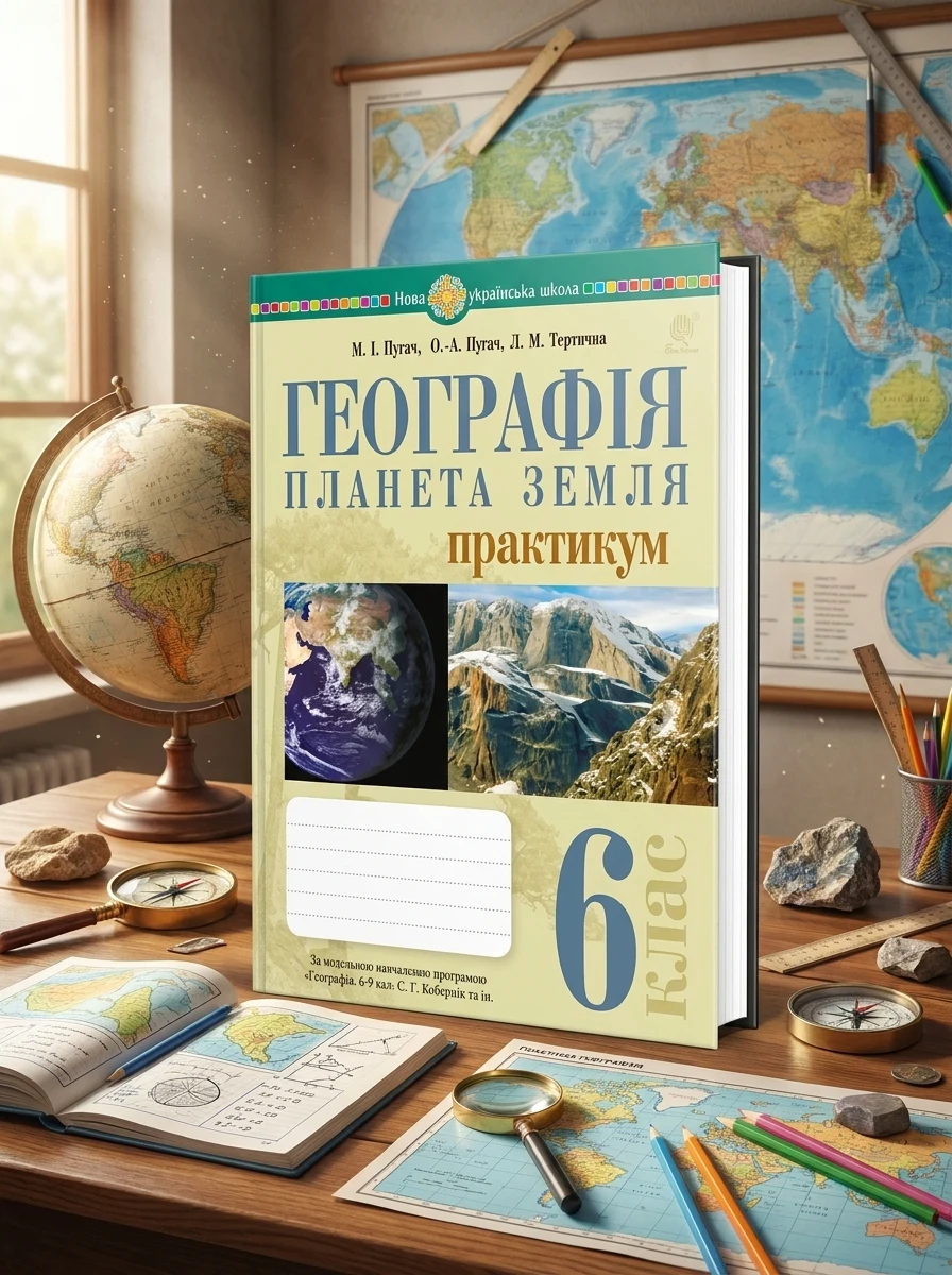 Географія. Планета Земля. 6 клас. Практикум (за модельною навчальною програмою "Географія. 6-9 класи Кобернік С.Г. та ін.) — Дитяча література