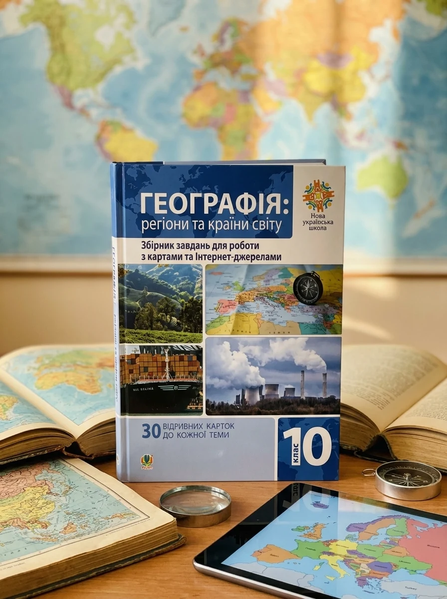 Географія. Регіони та країни світу. 10 клас. Збірник завдань для роботи з картами та Інтернет-джерелами — Вивчення мов