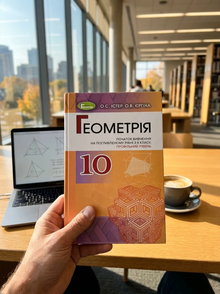 Геометрія 10 клас. Поглиблений рівень — Олександр Істер, обкладинка