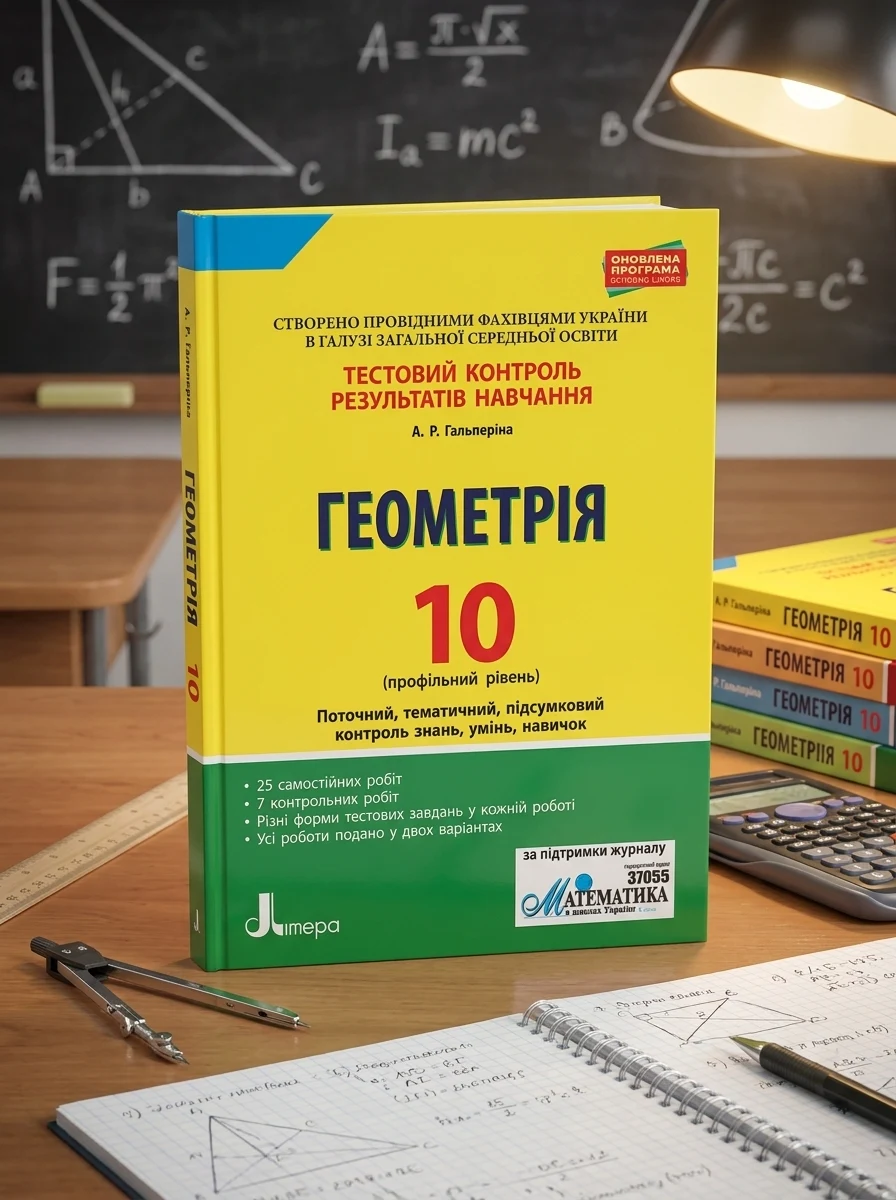 Геометрія. 10 клас. Тестовий контроль результатів навчання. Профільний рівень — Вивчення мов