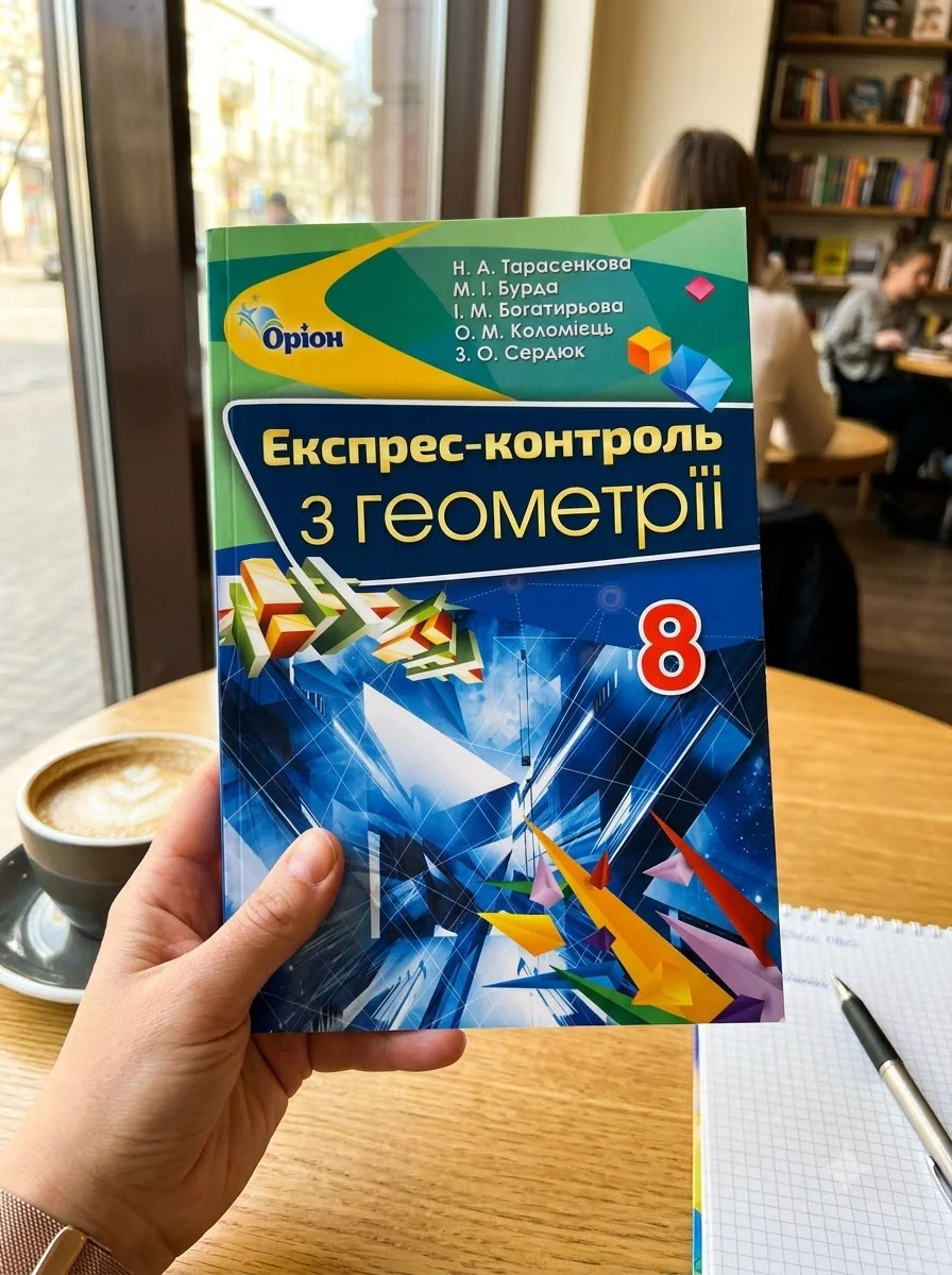Геометрія 8 клас. Експрес-контроль — Михайло Бурда, обкладинка
