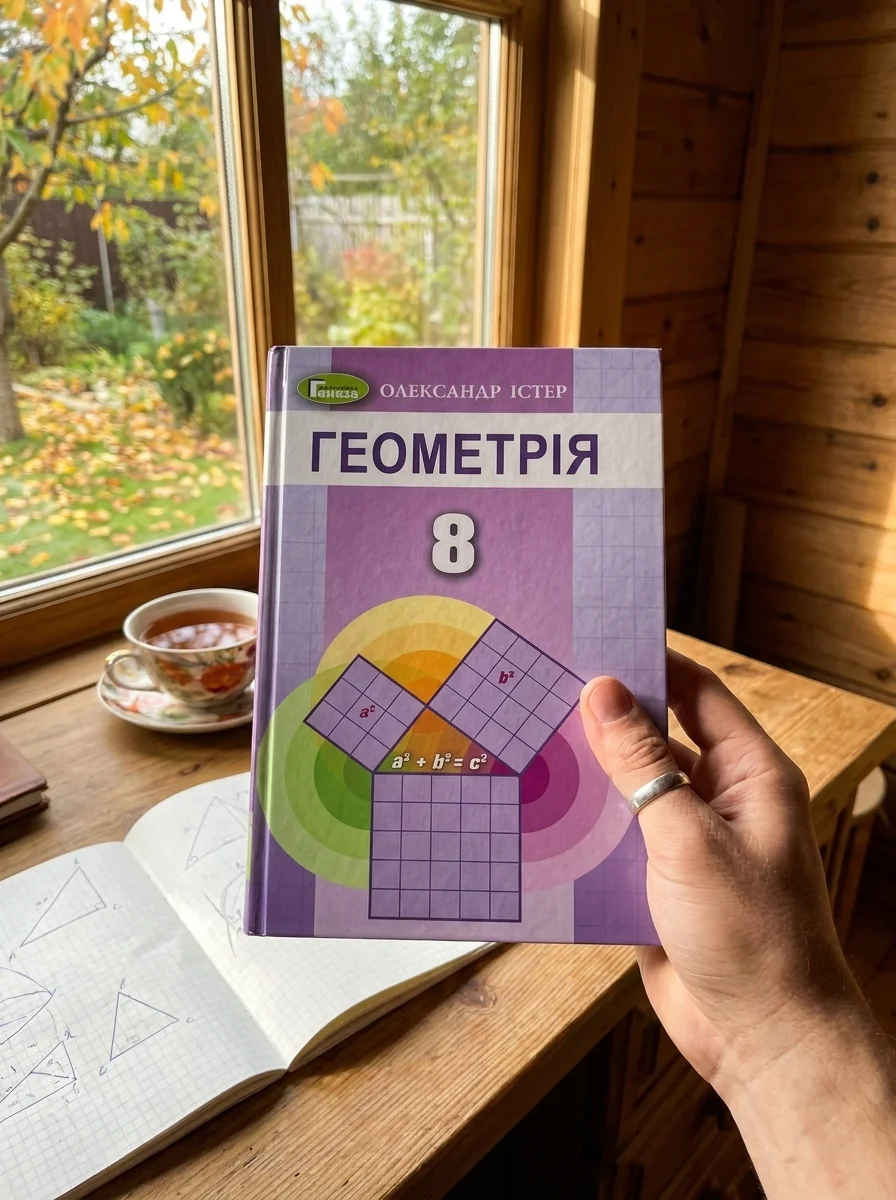Геометрія 8 клас — Олександр Істер, обкладинка
