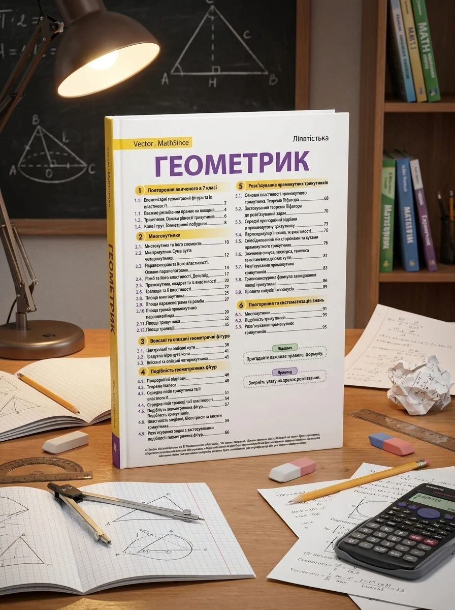 Геометрія 8 клас. Робочий зошит — Вивчення мов