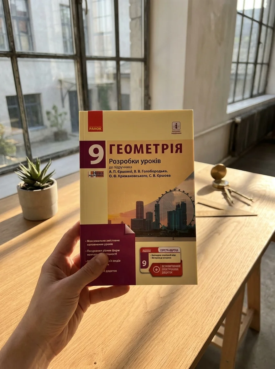 Геометрія. 9 клас. Розробки уроків — Л. Кушнір, обкладинка