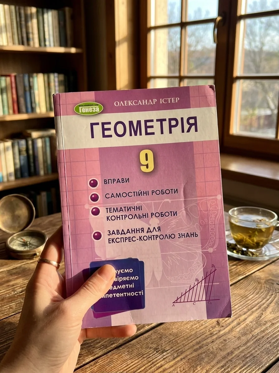 Геометрія 9 клас. Вправи, самостійні роботи, тематичні контрольні роботи, завдання для експрес-контролю знань — Олександр Істер, обкладинка