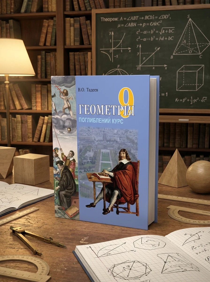 Геометрія. Вимірювання многокутників. Векторно-координатний метод. Елементи стереометрії. Дворівневий підручник для 9 класу — фото 2