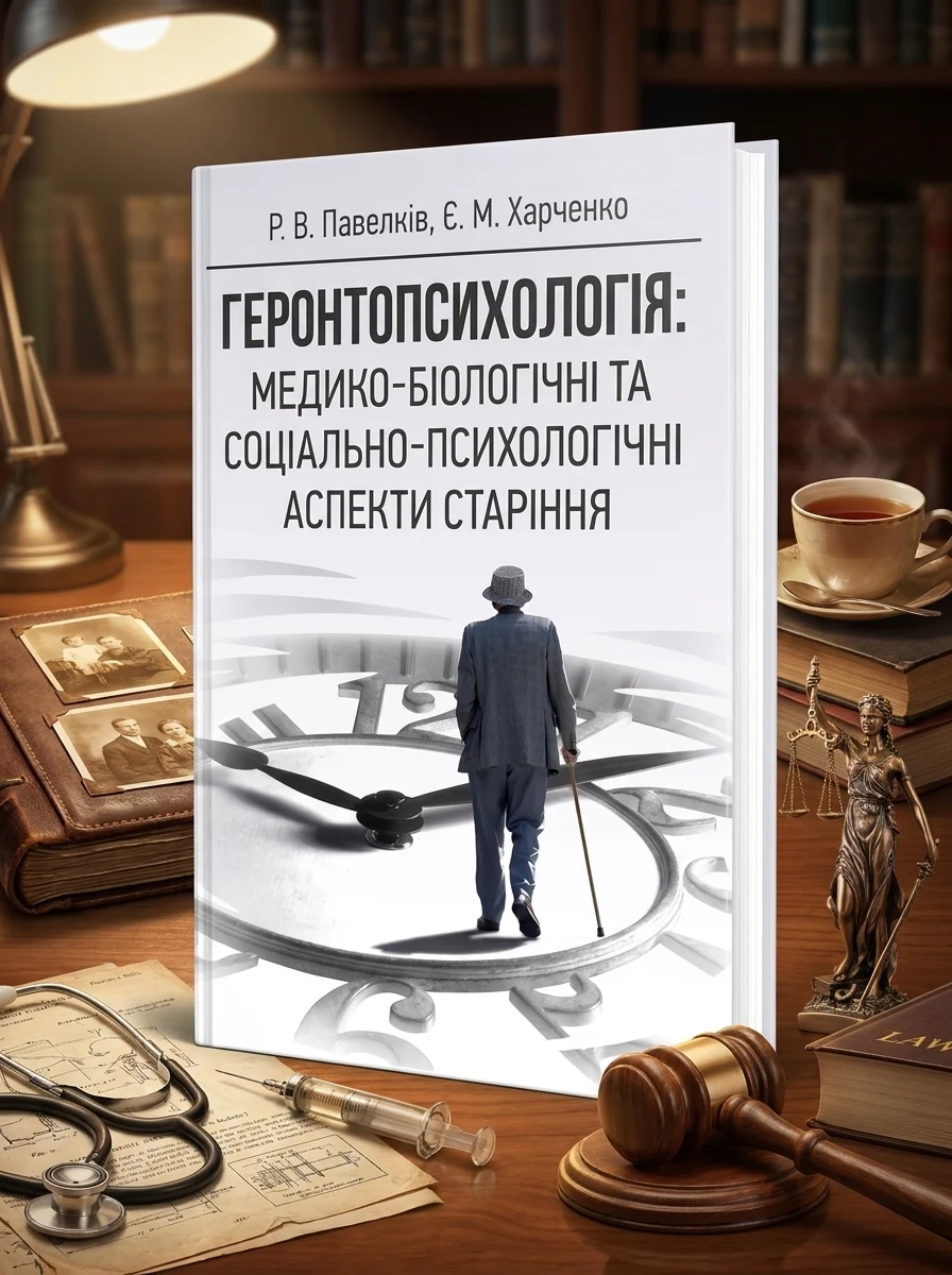 Геронтопсихологія: медико-біологічні та соціально-психологічні аспекти старіння — Р. В. Павелків, обкладинка