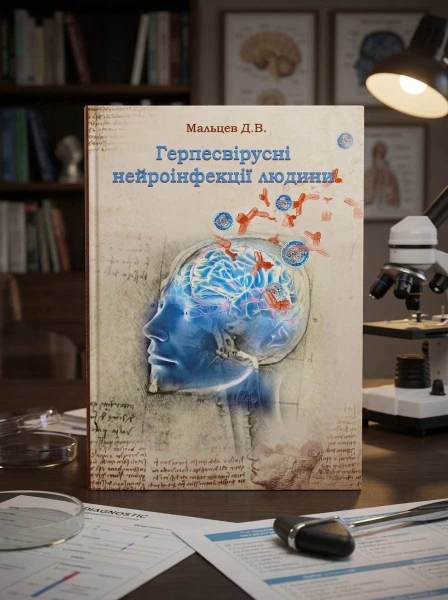 Герпесвірусні нейроінфекції людини — Мальцев Д.В., обкладинка