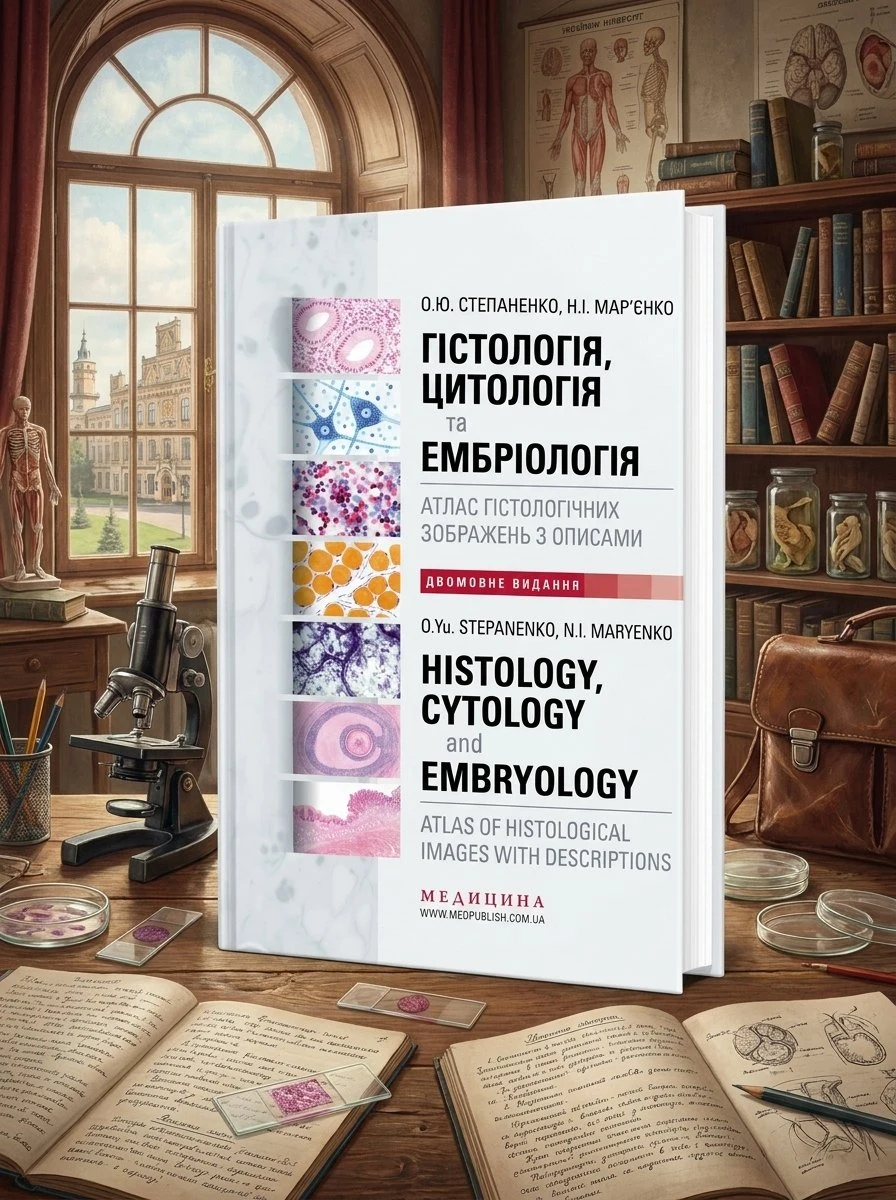 Гістологія, цитологія та ембріологія: атлас гістологічних зображень з описами