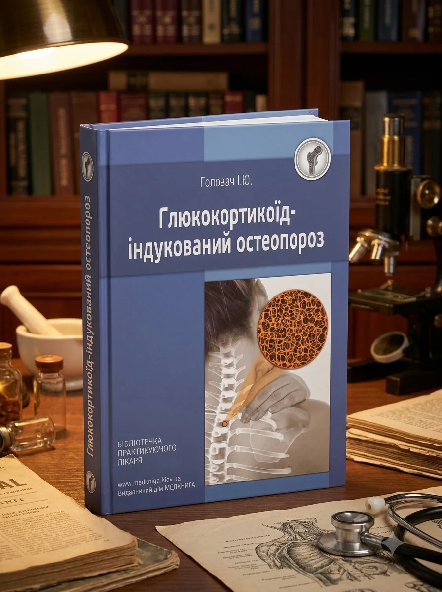 Глюкокортикоїд-індукований остеопороз — Головач І.Ю., обкладинка