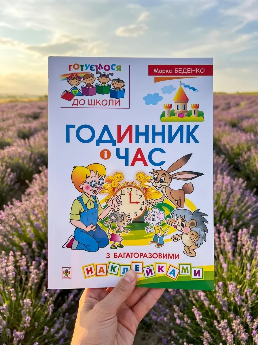 Годинник і час: з багаторазовими наклейками — Розвивальні книги