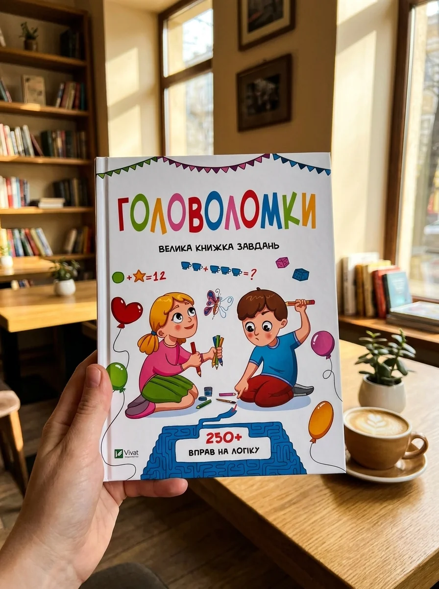 Головоломки. Велика книжка завдань. 250 вправ на логіку | купити книгу онлайн