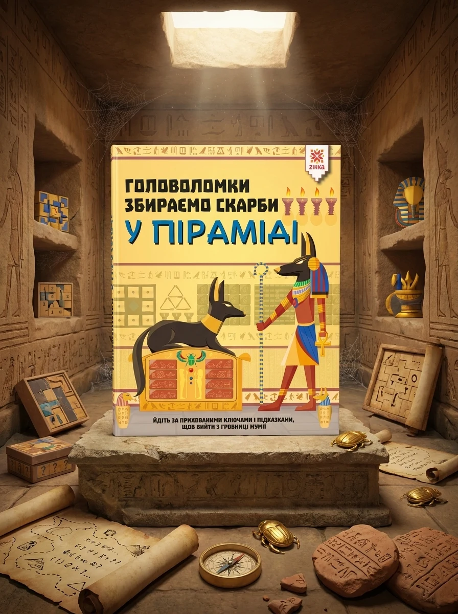 Головоломки. Збираємо скарби у піраміді — Дитяча література