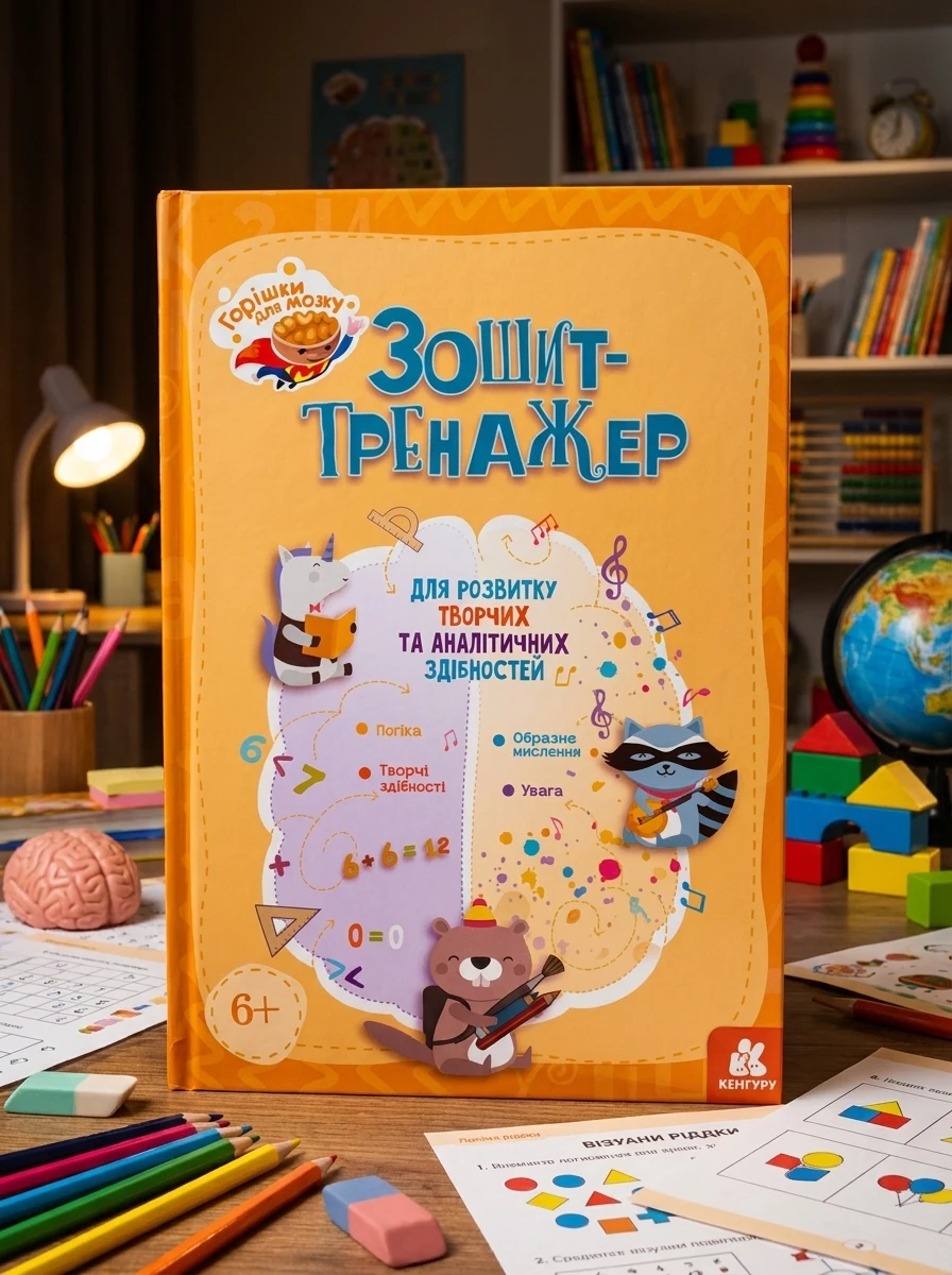 Горішки для мозку. Зошит-тренажер для розвитку творчих та аналітичних здібностей — Дитяча література