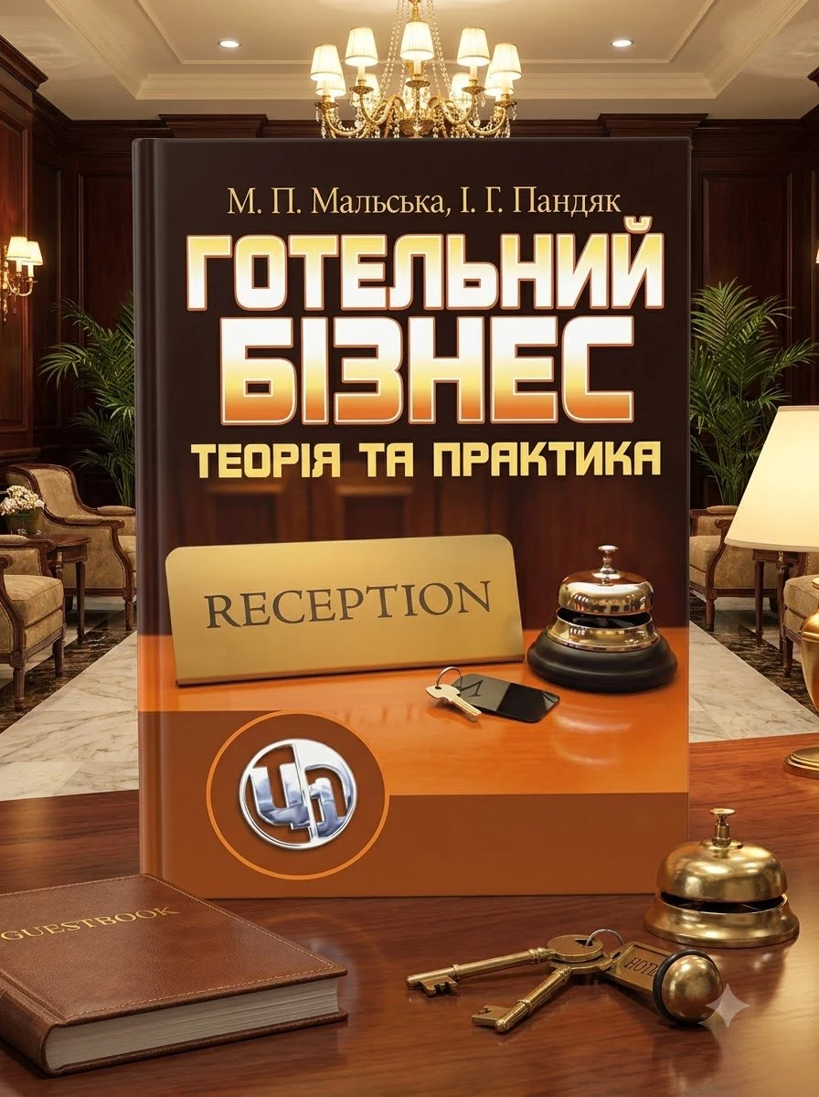 Готельний бізнес: теорія та практика. — Мальська М.П., обкладинка