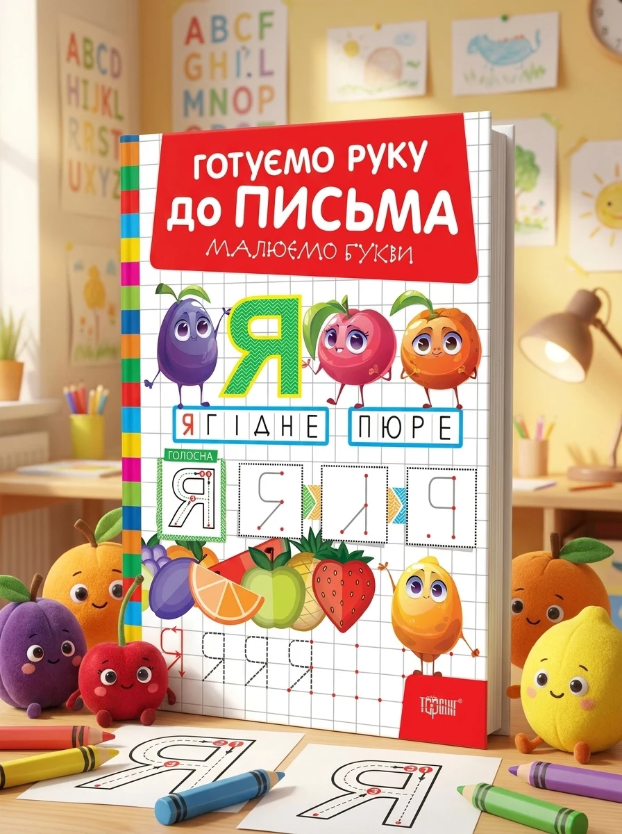 Готуємо руку до письма. Малюємо букви