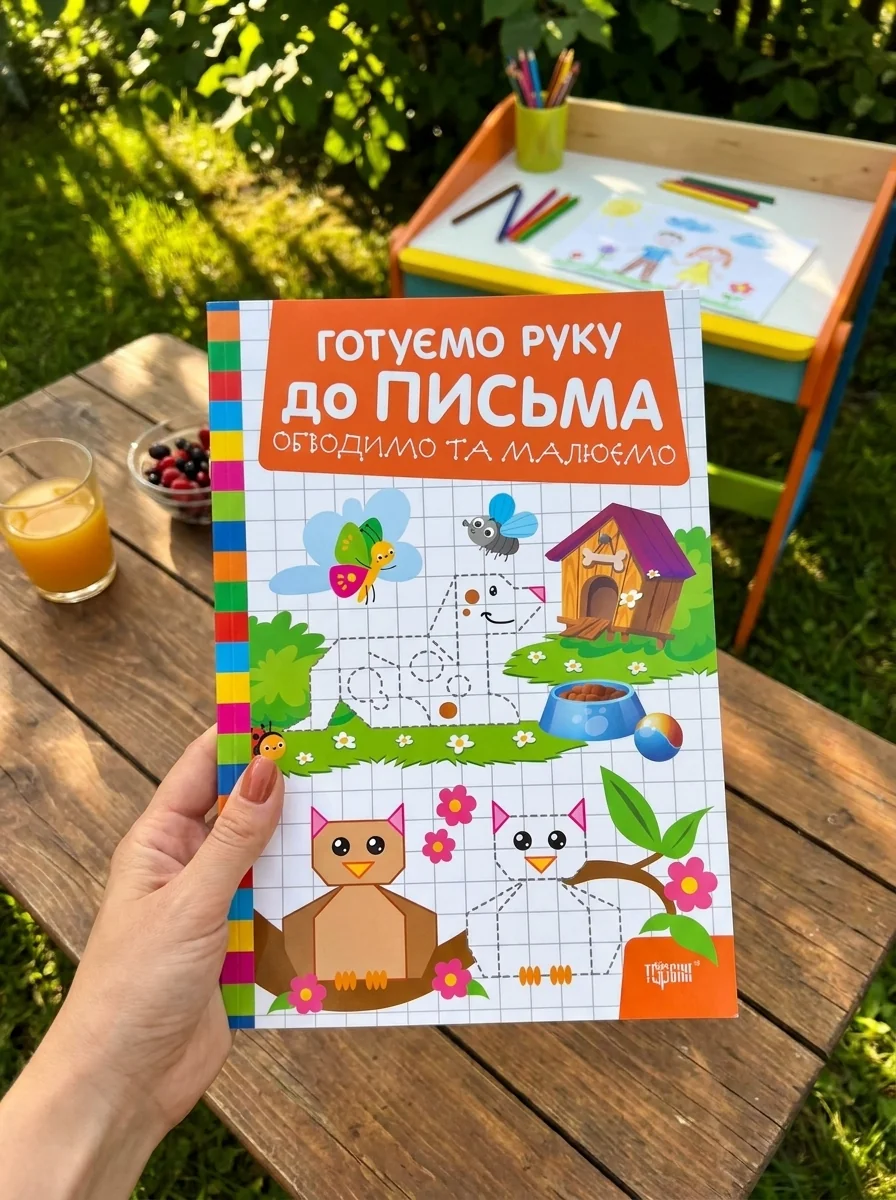 Готуємо руку до письма. Обводимо та малюємо — Вивчення мов