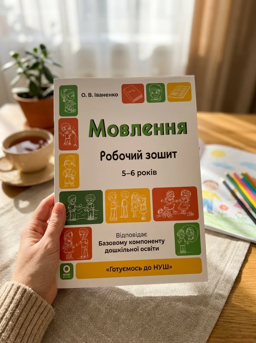 Готуємось до НУШ. Мовлення. Робочий зошит. 5-6 років — Оксана Іваненко, обкладинка