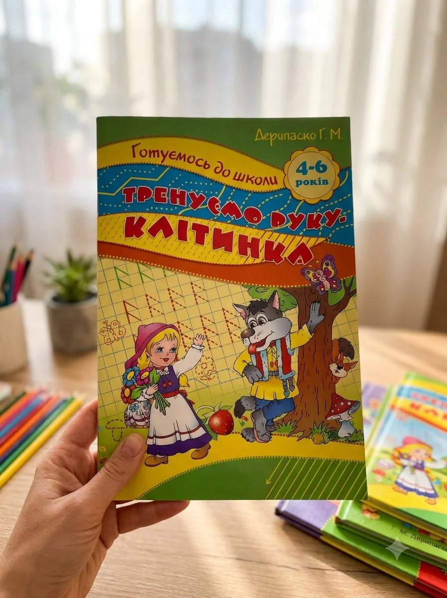 Готуємось до школи. Тренуємо руку-клітинка. Для дівчаток та хлоп'яток. 5-6 років — Розвивальні книги